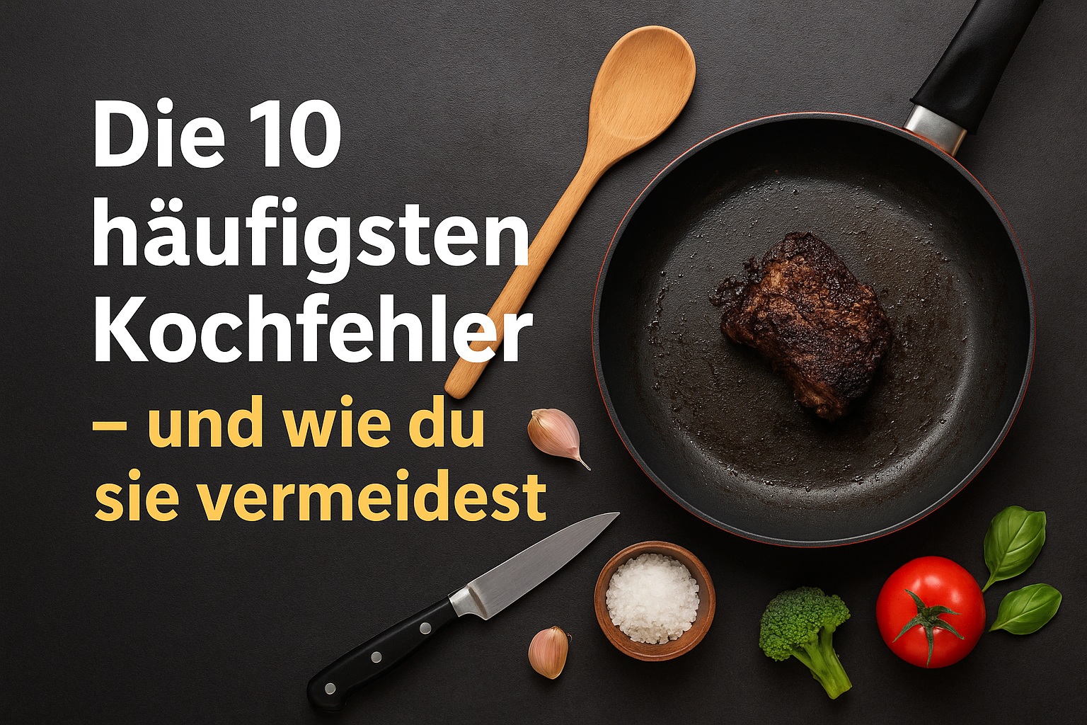 🧂 Die 10 häufigsten Kochfehler – und wie du sie vermeidest